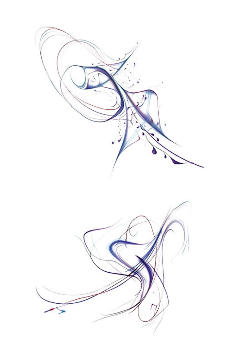 Drifting Threads Temporary Tattoo - INKARTISAN