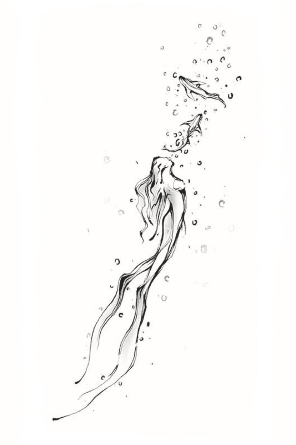 Song of the Depths Temporary Tattoo - INKARTISAN