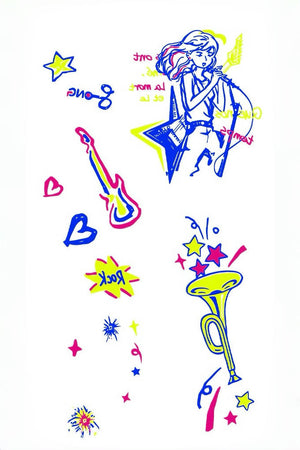 Sonic Explosion Temporary Tattoo - INKARTISAN