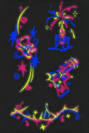 Teddy's Star Adventure Temporary Tattoo - INKARTISAN-2
