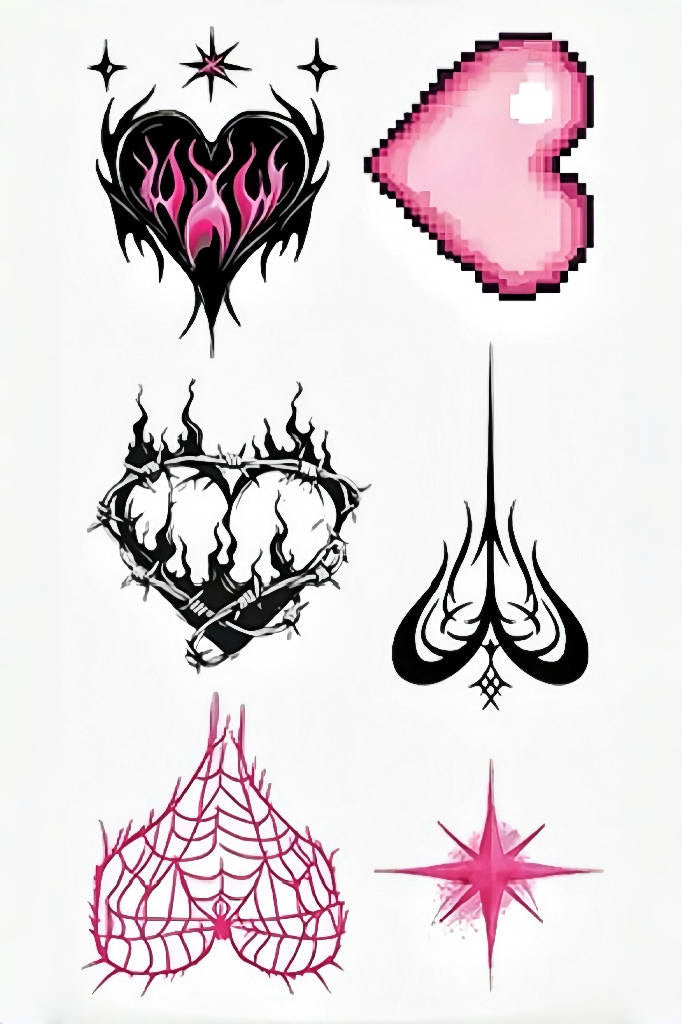 Y2K Flaming Heart Type B