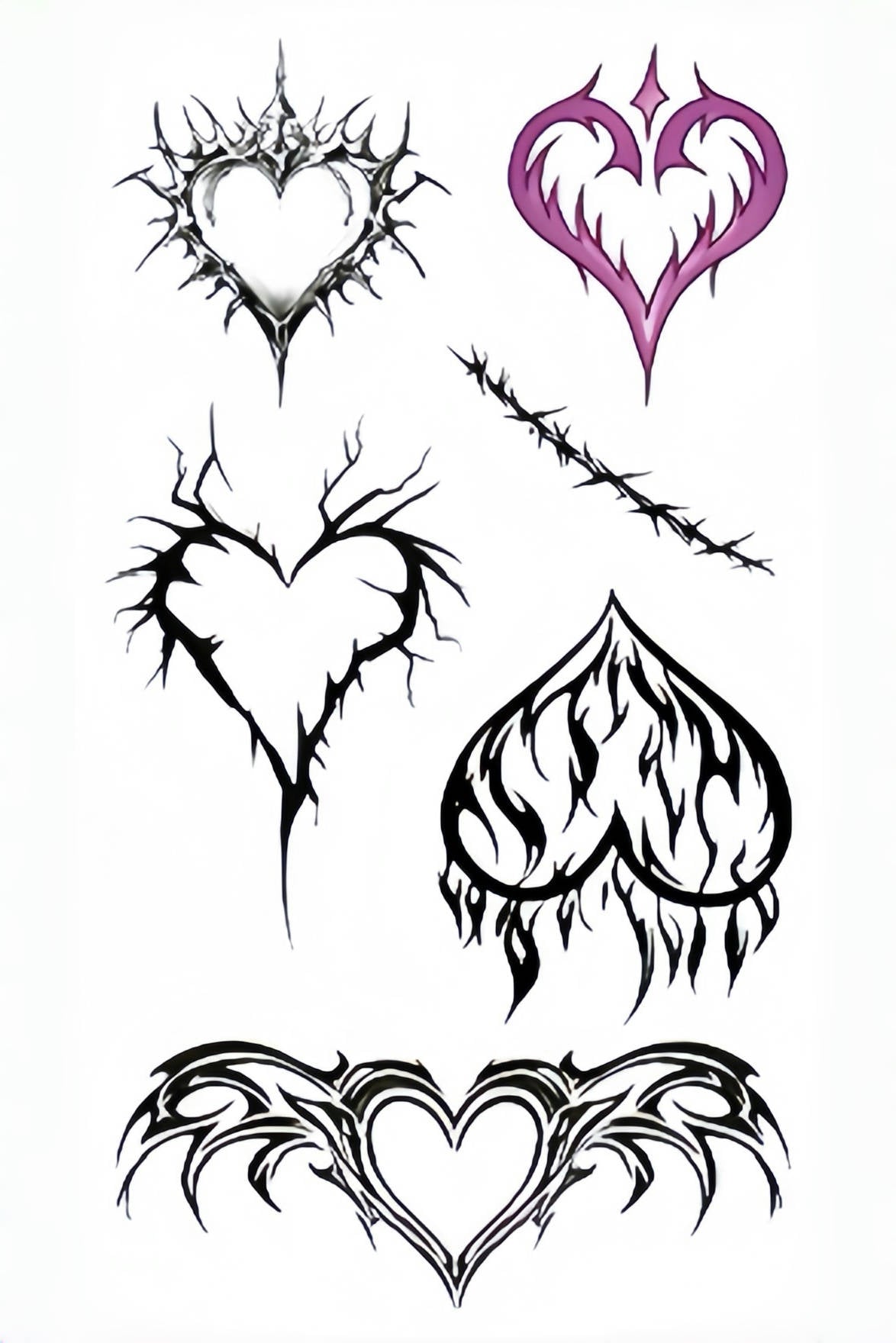 Y2K Flaming Heart Type C