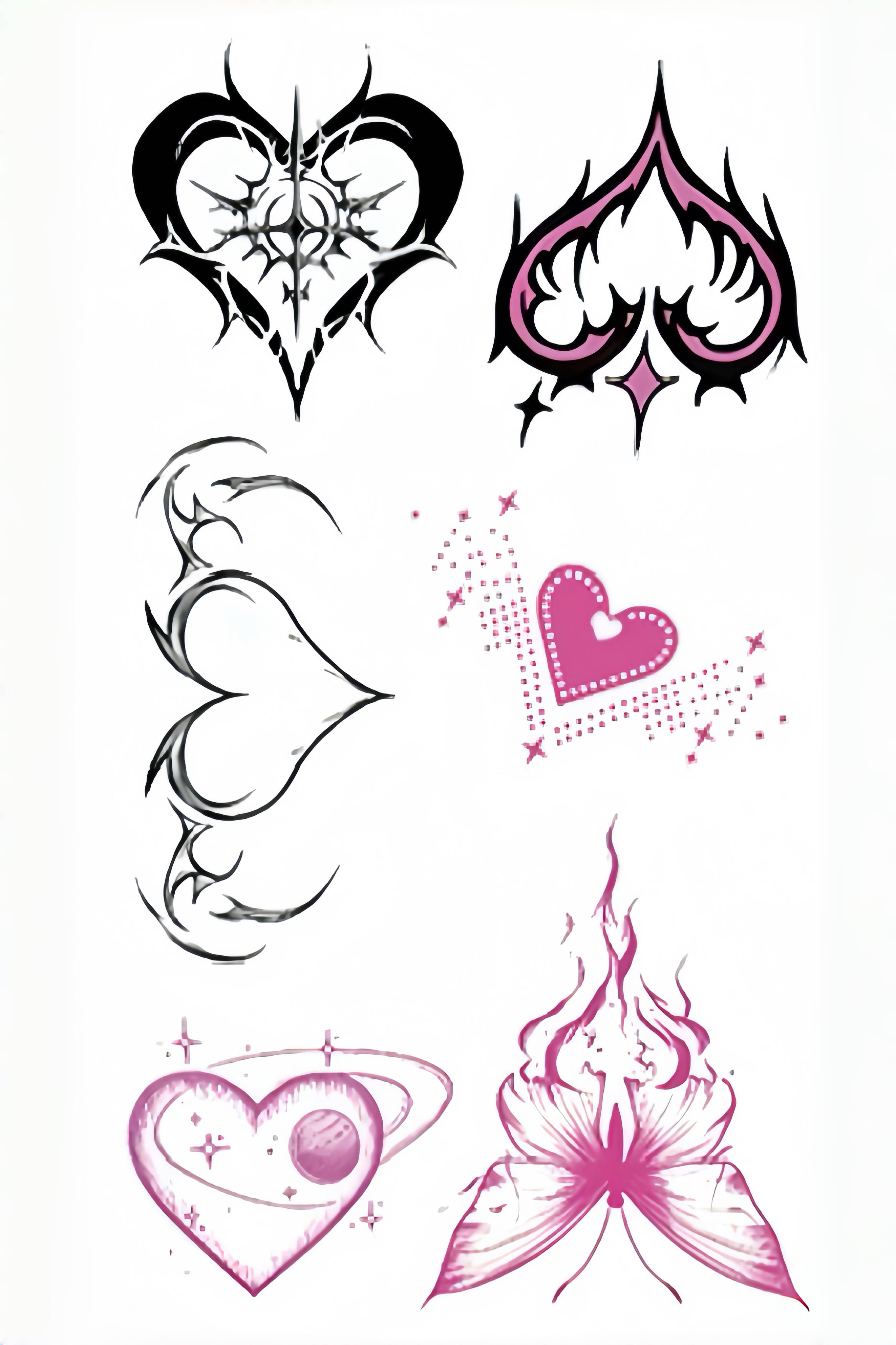 Y2K Flaming Heart Type D