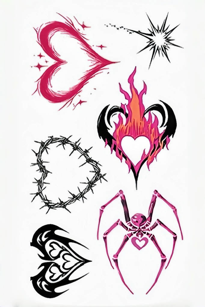 Y2K Flaming Heart Type E